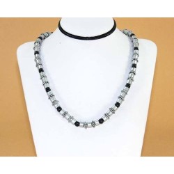 CATENA COLLANA GIOIELLO DONNA UOMO TEEN BALL IDEALE QUALSIASI STILE SKATOR SURFER SPIAGGIA GOTHIC ► 46145