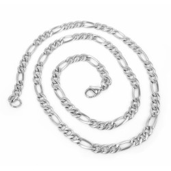 Chain for men or teen steel 316L luxury 55cm color silver promo new