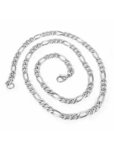 CHAIN FOR MEN OR TEEN IN STEEL 316L DE LUXE 55CM SILVER COLOR PROMO NEW