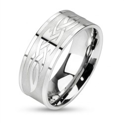 Mischringringstahl 316L - Luxus-Tribal-Braid-Gravur