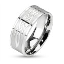 Mischringringstahl 316L - Luxus-Tribal-Braid-Gravur