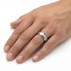 Tungsten ring ring Silver - The Unique Elfic Mixed Ring 2