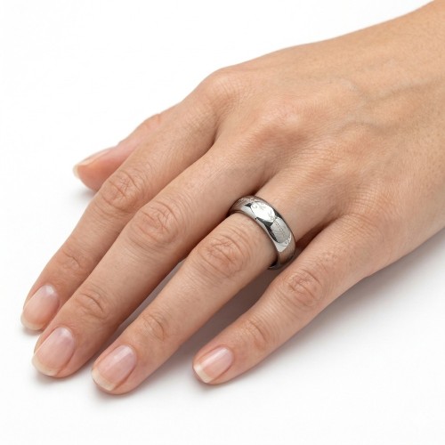 Lord of the Rings ring Tungsten Silver The Unique Elven Ring for Women 6mm