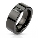 Anello da uomo Anello in acciaio massiccio cz zircone nero carre uomo anello nuovo 2620