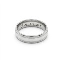 Ring Ring Alliance Hochzeit Mann Frau Edelstahl personalisiert