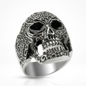 Ringkopf des Todes Ritter Mann Edelstahl Arabesque Biker Biker