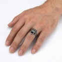 Snap Man Steel Tiger Head | Anello felino feroce