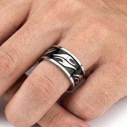 RINGRING MANN STAHL SCHWARZ PLATTE RATTIC 2