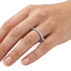 Bündnisfrau Ewigkeit Edelstahl 3mm mit Zirkoniumsteinen 2