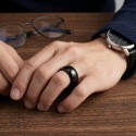 Anillo de hombre de acero inoxidable de 10 mm de ancho de 10 mm de ancho para grabar