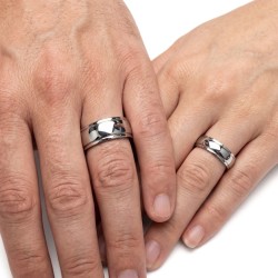 Ring Ring Alliance Wedding Man Woman Stainless Steel Cheap 2