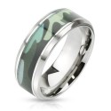 Mann Ring Edelstahl | 8mm militärischer Tarnring