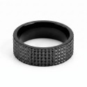 Black Stainless Steel Man Ring | Ring Pyramida Pintes 8mm