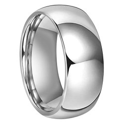 Ancho de plata de carburo de tungsteno de la alianza clásica 8mm