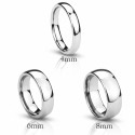 Alianza de bodas para hombre en efecto de espejo de tungsteno 8mm 6mm 4mm