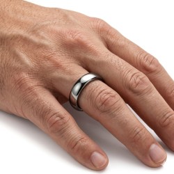 Standard-6-mm-Verlobungsring mit gekrümmtem Profil und inrayabierbarer Oberfläche 2