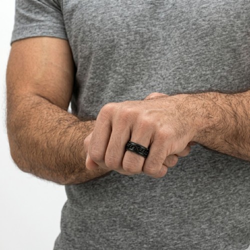 Stick de acero inoxidable de los hombres con cadena giratoria