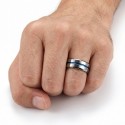 Intérieur lisse et parfaitement confortable de la bague en tungstène à graver