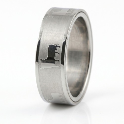 Mixed Ring Astrological Sign Taurus Stainless Steel Profile