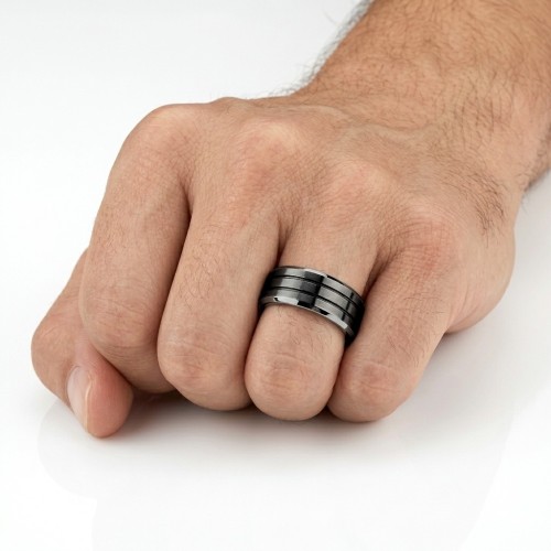 Elegant two-tone alliance for modern man ideal for engagement or gift