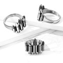 Detailed view of the Knight showing the alignment of ball cartridges and the black finish by ionization