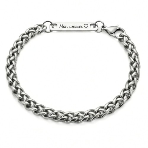 Spiga strap strap braided stainless steel palm