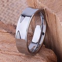 Moderner Wolfram-Mann-Hartmetall-Allianzring mit einem minimalistischen gekrümmten Design