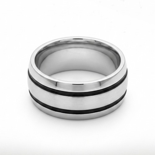 Focus on the completely smooth interior of the 10mm ring ready to accommodate a delicate laser engraving