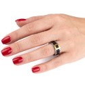 Anello per cintura anello femminile con cuoio imitazione per uno stile elegante, originale, moderno e audace