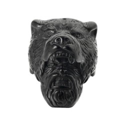 Men's Stainless Steel Men's Stainless Steel Ring Representing a Viking Berserker warrior under bear's skin
