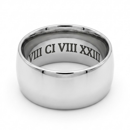 10mm wide-color stainless steel stainless steel stainless steel ring ready to accommodate custom engraving