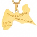 Men's Necklace Island of the Gold Reunion | Customizable steel pendant