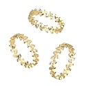 Friendship Woman Ring | Golden 316L Steel Corrugated Ring