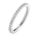 Alleanza donna Eternity Acciaio inossidabile 3mm con pietre di zirconio