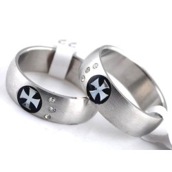 RING RING FÜR MÄNNER FRAUEN TEEN EDELSTAHL NEW GOTHIC SKULL STRASS 597