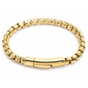 Goldener Stahlgitter-Gurt ROO 6mm | Spange