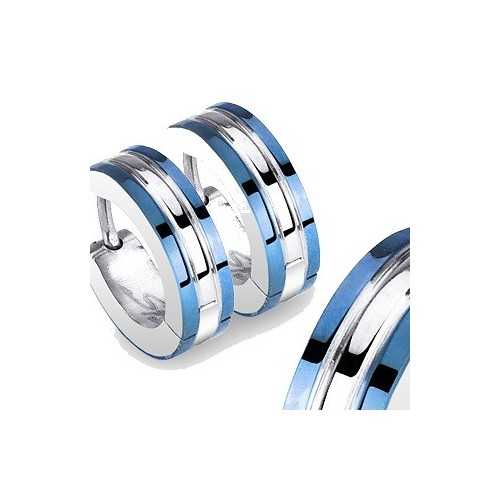 PAIR OF EARRINGS FOR MEN'S TEEN STEEL ROMAN NUMERALS SERIOUS NEW 004