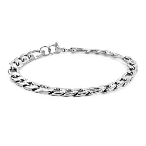 PARURE BRACELET + CHAINE GOURMETTE HOMME ADO NEUF ACIER MASSIF BYZANTINE BLING RAPPEUR BIJOU DE LUXE NEUVE NEUF