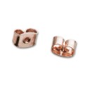 PAIRE BOUCLES D'OREILLES POUR HOMME ADO TIGE FERMOIR ACIER RONDE ZIRCON DIAMS SWAROVSKI BLANC 5mm NEUF