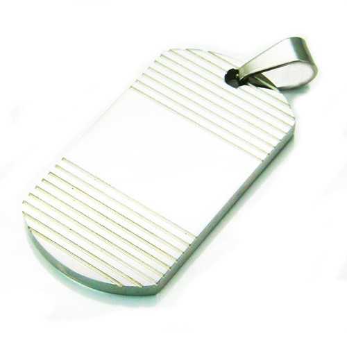 Colgante de acero para hombre placa militar original para personalizar