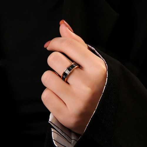 Ringring Anti Stress Frau Römische Zahlen Römer Rosa Gold und Schwarz