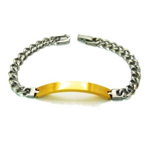 BRACELET GOURMETTE POUR HOMME EN VERITABLE CUIR ET FERMOIR ACIER 316L PROMO NEUF