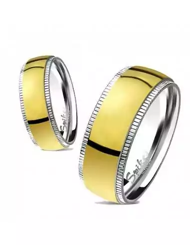 Herren Damen Titan Band Gold Band Ehering Ring
