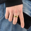 Anello anello femminile uomini tungsteno placcato oro Signore degli anelli