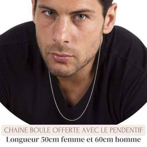 Pendentif homme acier inox épée sabre religion...