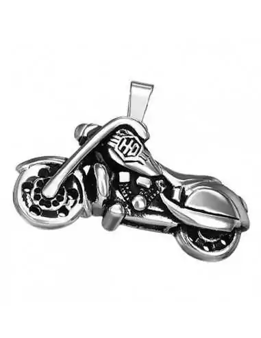 Ciondolo e catena da motociclista da motociclista in acciaio Harley Davidson HD da uomo
