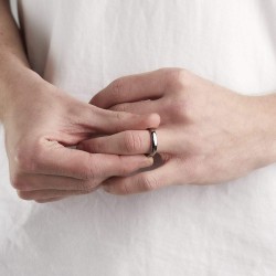 Alliance Male Woman Tungsteno | Efecto de espejo de anillo de acoplamiento 4mm 2