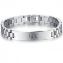 Pulsera gourmet de acero de acero de acero estilo reloj personalizado personalizado