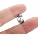 Männer Ohrringe Créoles Edelstahl Silber Farbe mit Clipansicht von POV POV