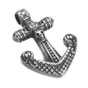 Men's steel skull anchor biker pendant necklace chain included